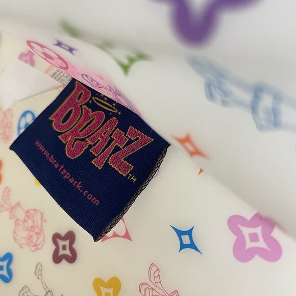 Vintage Bratz Doll Y2K 2000's Vinyl Jelly Monogram Bag Purse Tote Frosted - Picture 9 of 11
